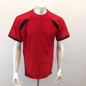 Duos Sport Athletic Shirt Men's Medium Red Black